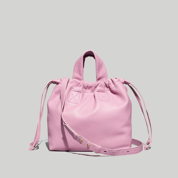 Madewell The Piazza Leather Clinched Crossbody Bag in Vibrant Lilac - Picture 2 of 13